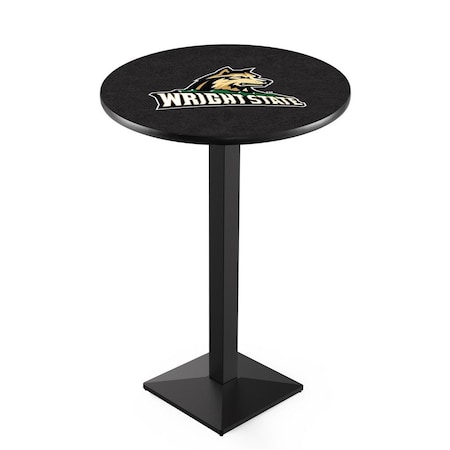 Holland Bar Stool Co 36" Blk Wrinkle Wright State Pub Table L217B3628WrtStU